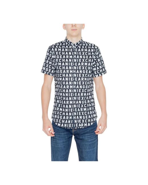 Shirts > short sleeve shirts Armani Exchange pour homme en coloris Blue