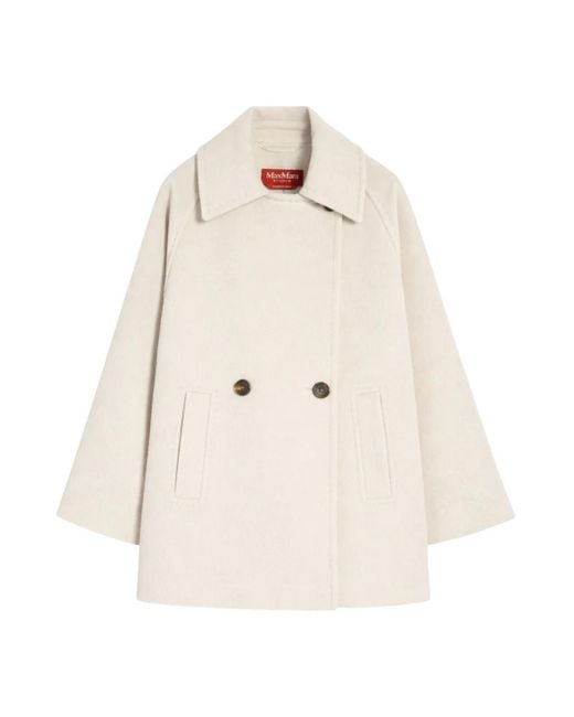 Max Mara Natural Double-Breasted Coats