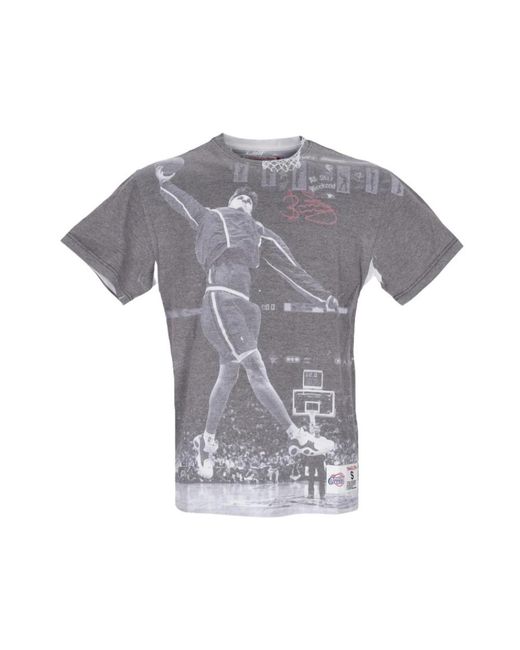 Mitchell & Ness Tops ,Veelkleurig ,T-Shirts in het Gray voor heren