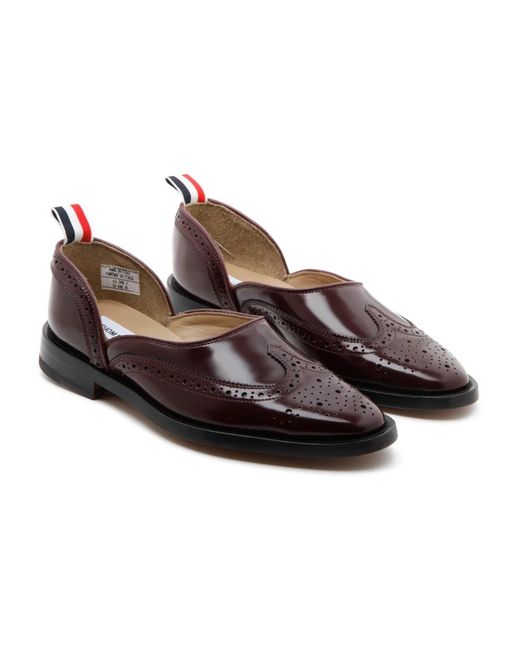 Thom Browne Brown Ballerinas