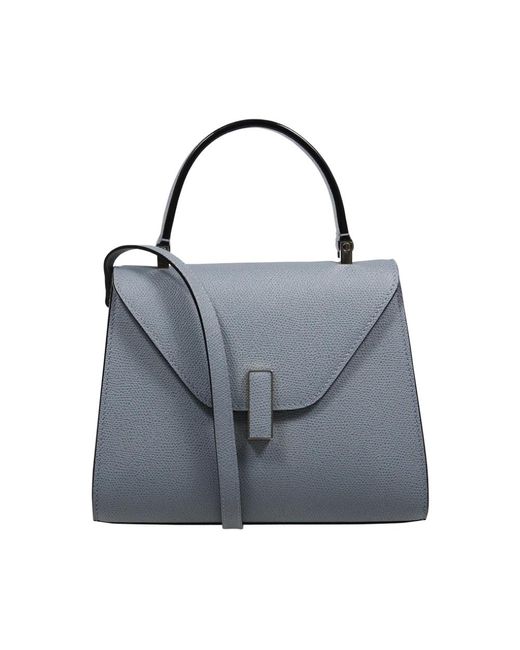Valextra Gray Mini Tasche Iside Puder