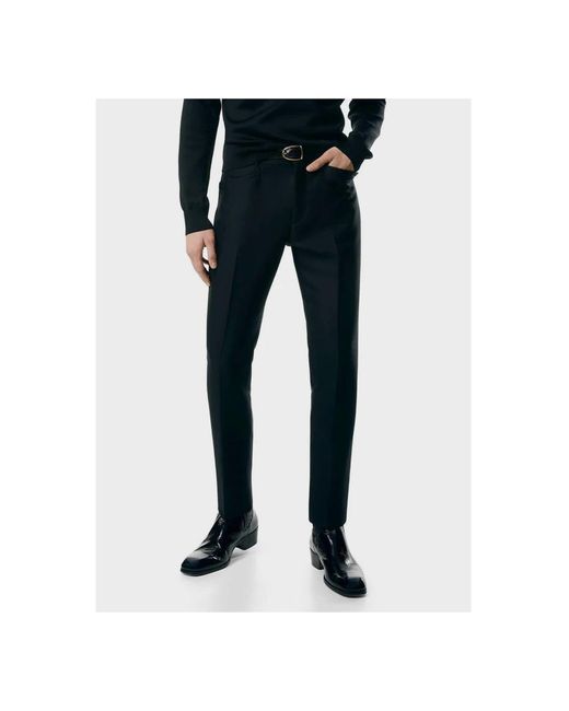 Tom Ford Black Straight Trousers for men