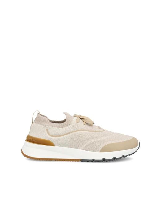 Brunello Cucinelli White Sneakers for men