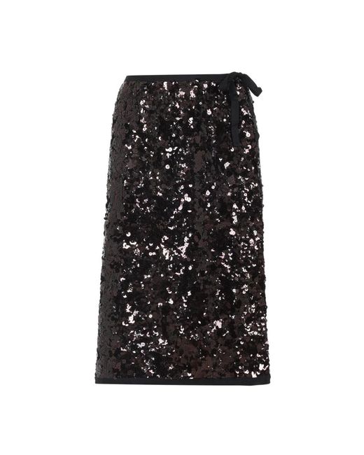 Prada Black Midi Skirts