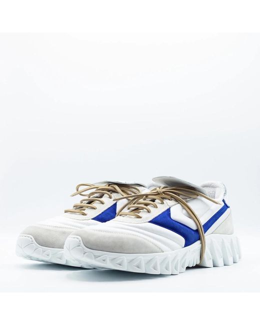 Pantofola D Oro Weiße ledersneaker lazzarini stil in Blue für Herren