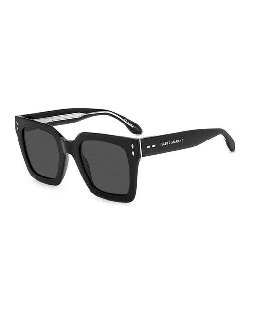 Isabel Marant Black Schwarze Sonnenbrille Stilvoll Und Vielseitig