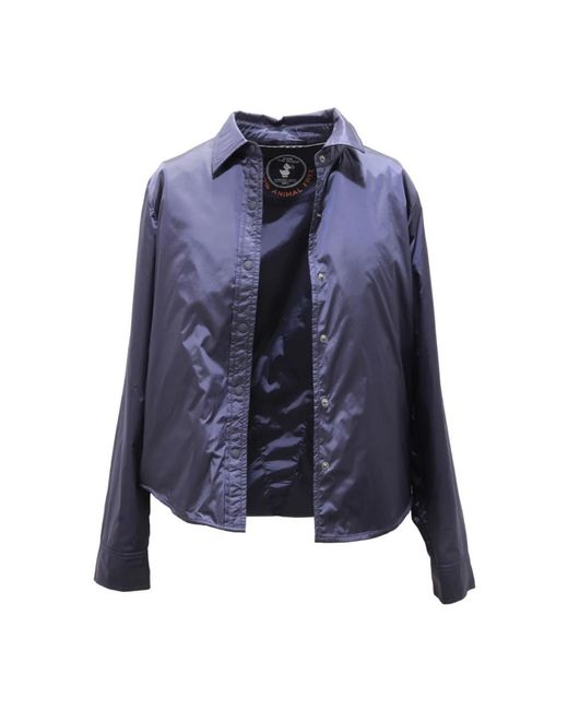 Save The Duck Jassen ,Blauw ,Nylon Licht Gewatteerde Jas Iris 14 Danica in het Blue