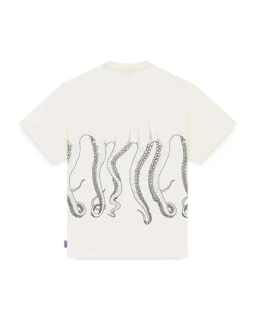 Octopus White T-Shirts for men