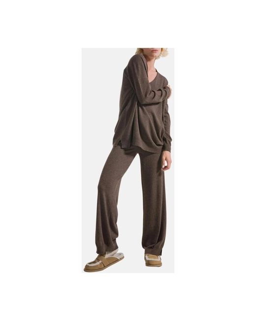 Deha Brown Wide Trousers