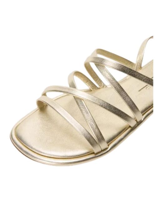 Weekend by Maxmara Metallic Flat Sandals