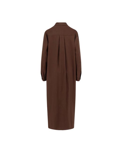 Hevò Brown Shirt Dresses