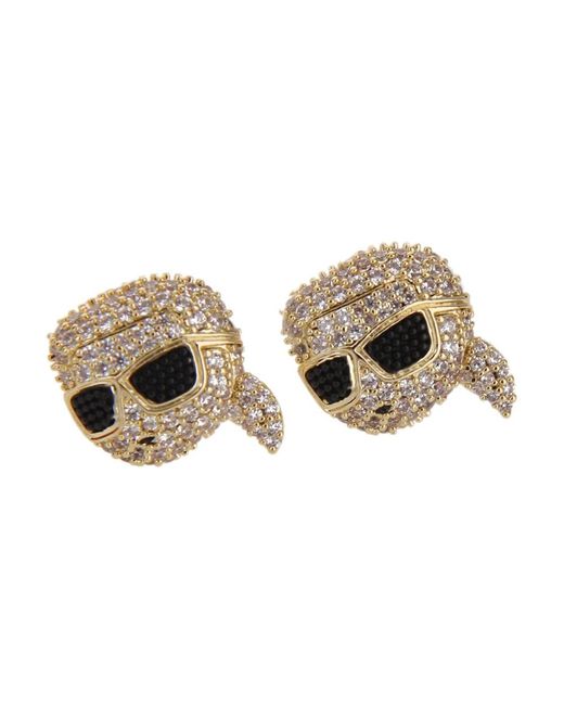 Karl Lagerfeld Metallic Earrings