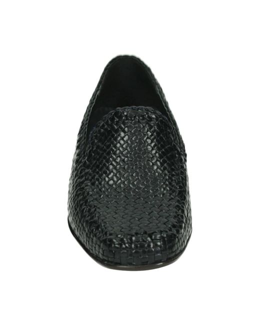 Sioux Schoenen ,Blauw ,Leer Blauwe Instappers Met Rubberen Zool in het Black