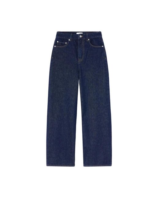 Ganni Blue Wide Jeans