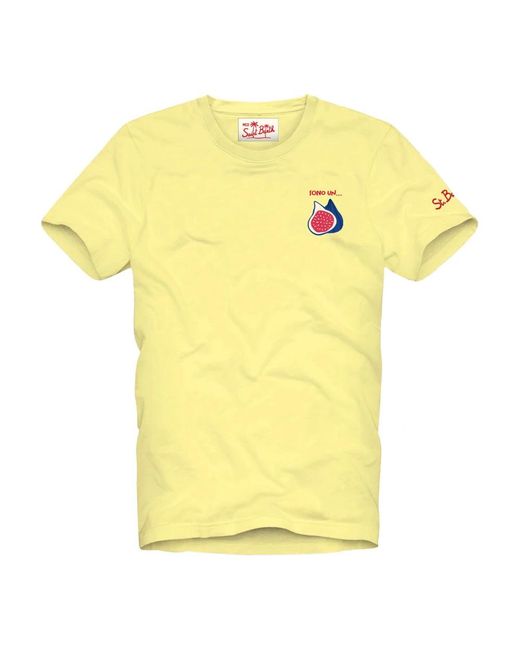 Mc2 Saint Barth Yellow T-Shirts for men