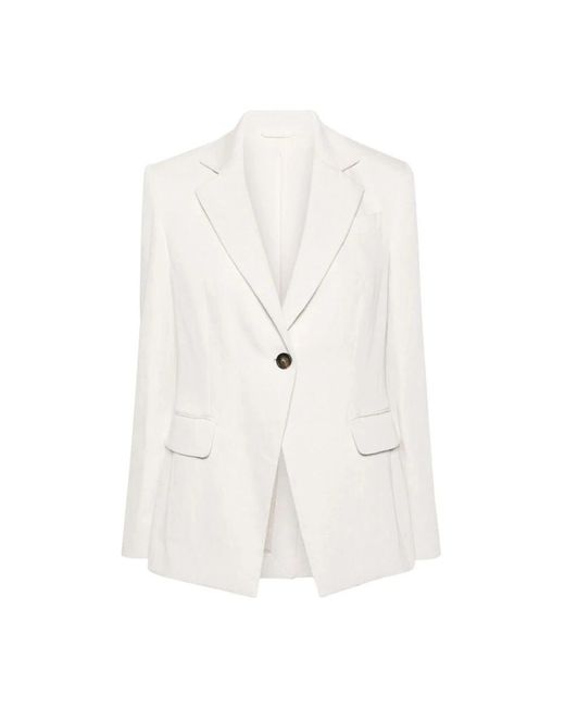 Brunello Cucinelli White Blazers