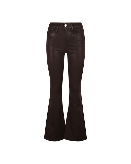 FRAME Brown Wide Trousers