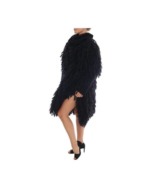Dolce & Gabbana Black Faux Fur & Shearling Jackets