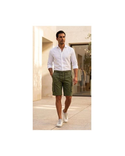 Mason's Green Casual Shorts for men