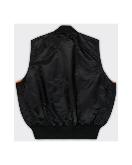 Alpha Industries Jassen ,Zwart ,Klassieke Ma-1 Stijl Vest in het Black voor heren