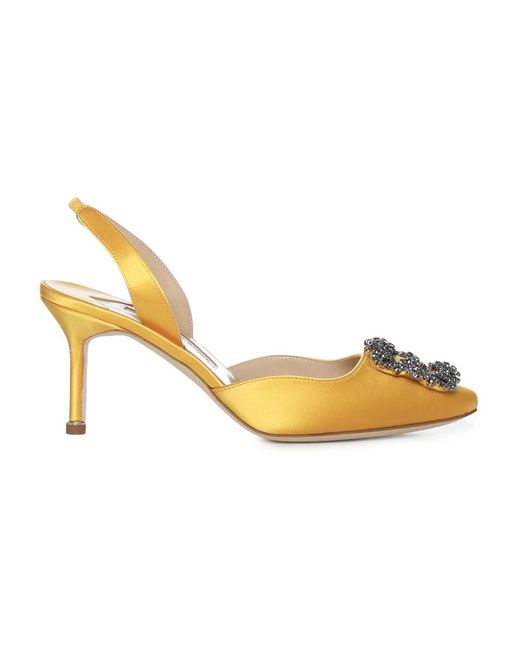 Manolo Blahnik Metallic Pumps