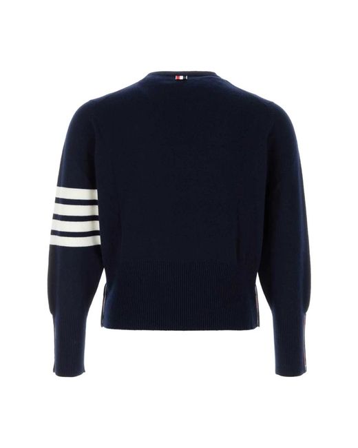 Thom Browne Blue Cashmere Knitwear for men