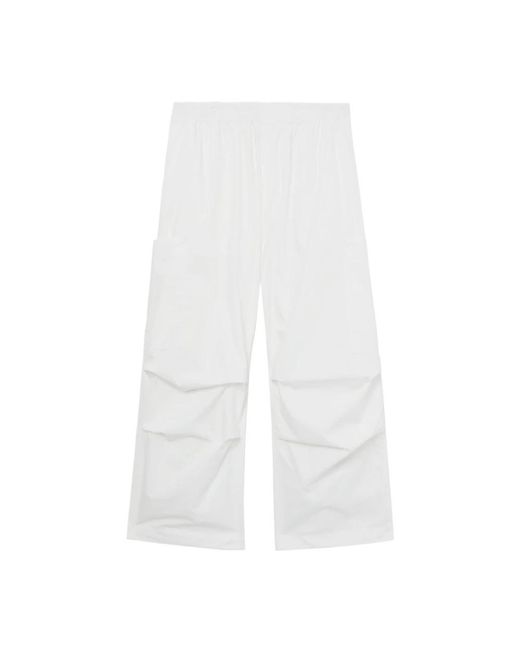 Sunnei White Wide Trousers for men