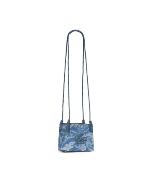 Etro Blue Shoulder Bags