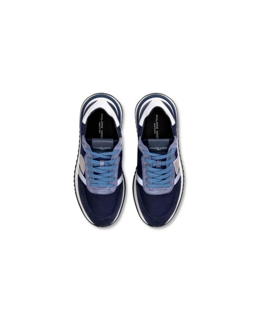Philippe Model Blue Sneakers for men