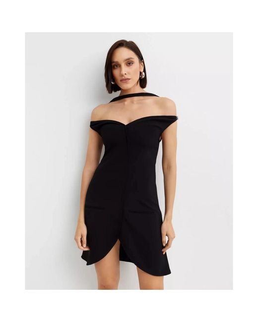 Courreges Kleedjes ,Zwart ,Ellipse Bustier Mini Jurk in het Black