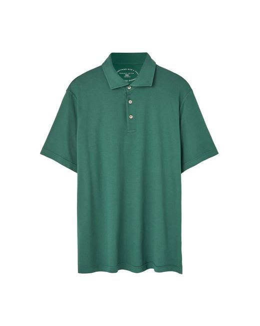 Fedeli Green Polo Shirts for men