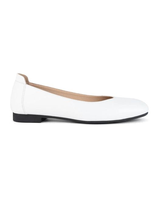 Santino Milano White Ballerina Shoes