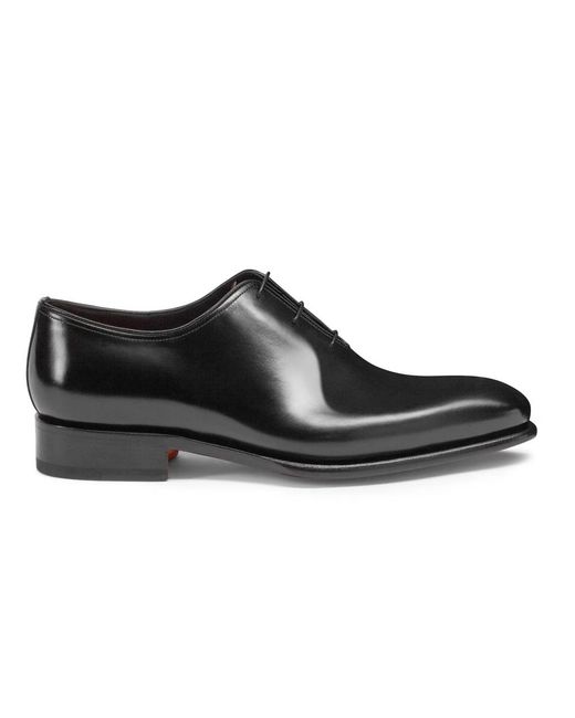 Santoni Black Dress Shoes for men