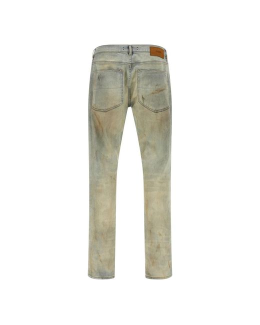 Amiri Suede Mx1 Jean in het Gray voor heren