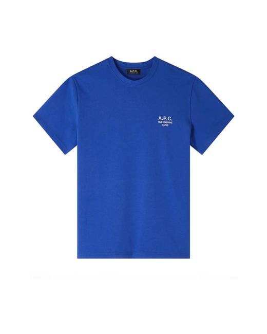 A.P.C. Blaues raymond t-shirt in Blue für Herren