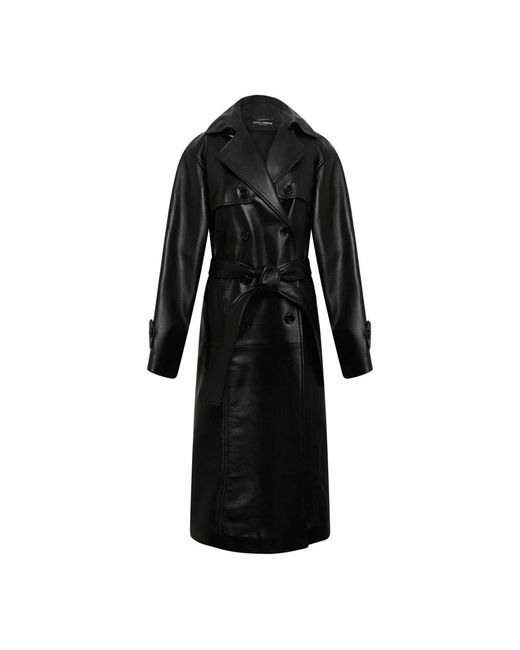 Dolce & Gabbana Black Trench Coats