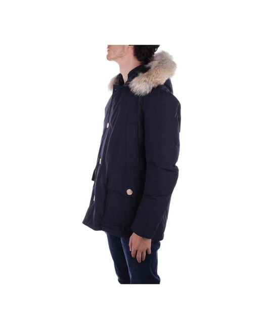 Woolrich Blue Winter Jackets for men