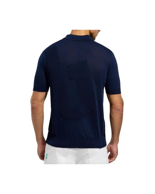 Bikkembergs Blue Polo Shirts for men