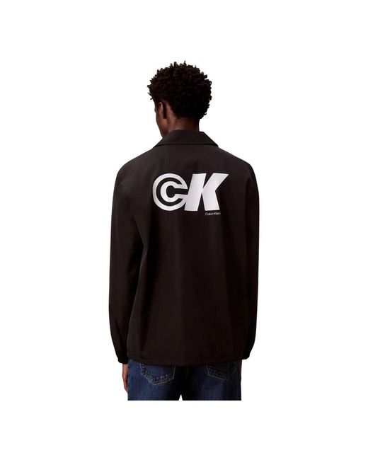 Calvin Klein Black Light Jackets for men