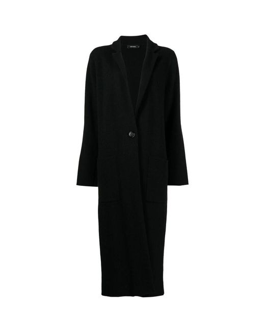 Lisa Yang Single-Breasted Coats in het Black