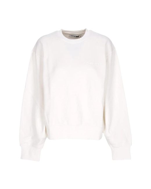 Carhartt White Akron Sweat Lightweight Crewneck Sweatshirt