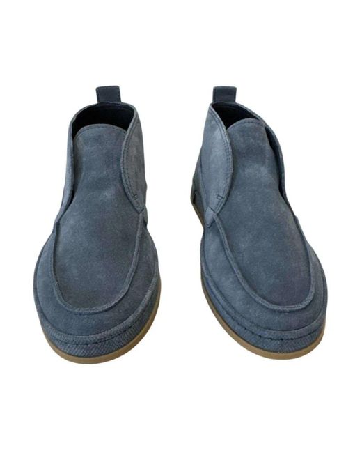 Hogan Blue Ankle Boots for men