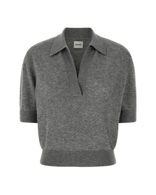 Khaite Gray Cashmere Knitwear