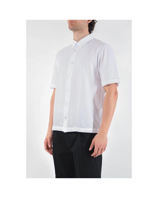 Paolo Pecora White Short Sleeve Shirts for men