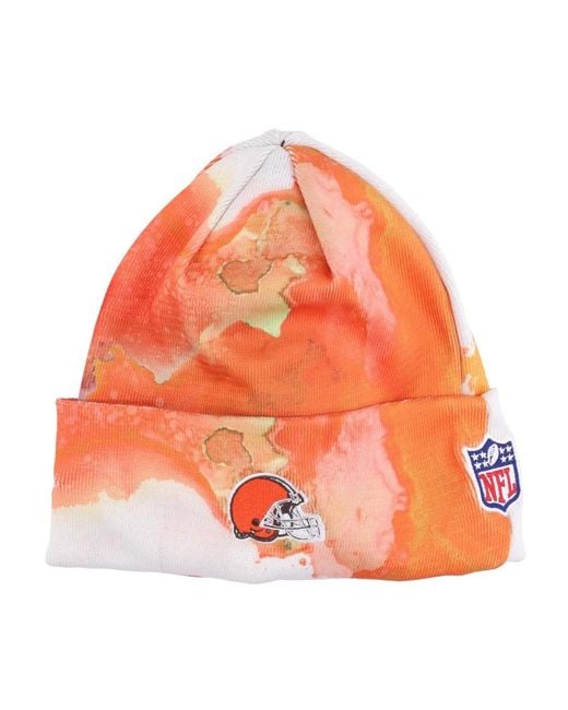 KTZ Accessoires ,Veelkleurig ,Polyester Cleveland Browns Nfl Teamkleuren Hoed in het Orange voor heren