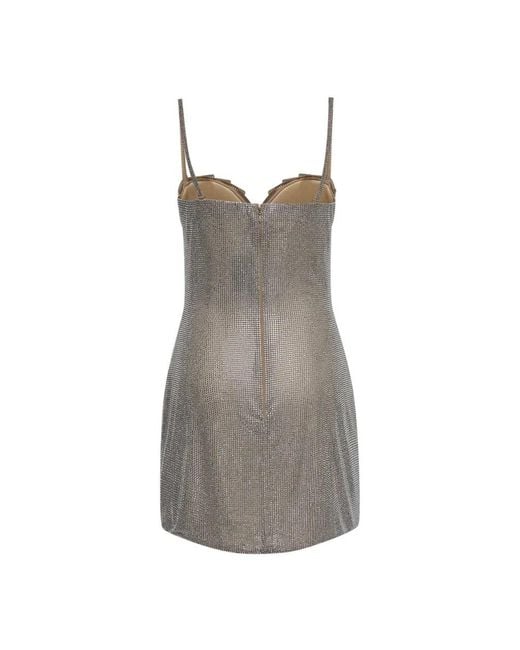 GIUSEPPE DI MORABITO Gray Short Dresses