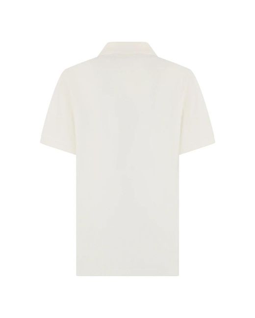 Moncler White Polo Shirts for men