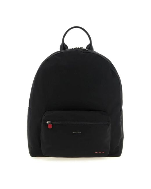 Kiton Black Backpacks for men