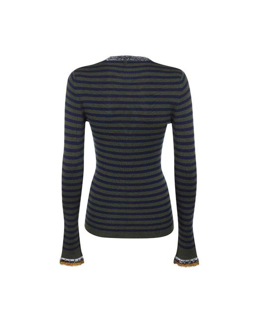 V-Neck Knitwear Dondup de color Blue