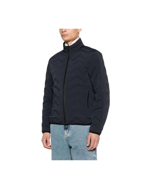 Emporio Armani Blue Down Jackets for men